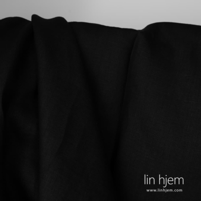 Linstoff svart 150cm bredt