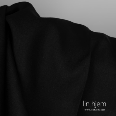 Linstoff svart lett, 150cm bredt