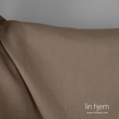 Linstoff gråbrunt 280cm bredt passer til å sy klær og hjemmetekstiler