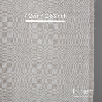 Lin-bomull stoff grått rutete egner seg til å sy kjøkken- og badehåndklær