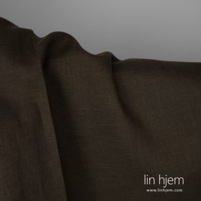 Linstoff mørkebrun grønn