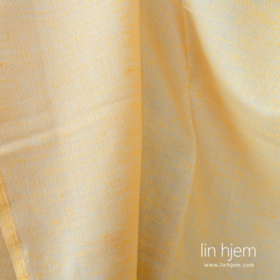 Lin-bomull stoff gulmønstret