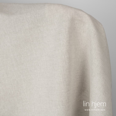 Lin-bomull stoff naturlig grått - hvitt passer til å sy klær og hjemmetekstiler