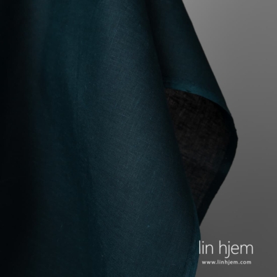 Linstoff mørkeblått passer til å sy klær og hjemmetekstiler