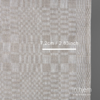 Linstoff naturlig grått rutete egner seg til å sy kjøkken- og badehåndklær