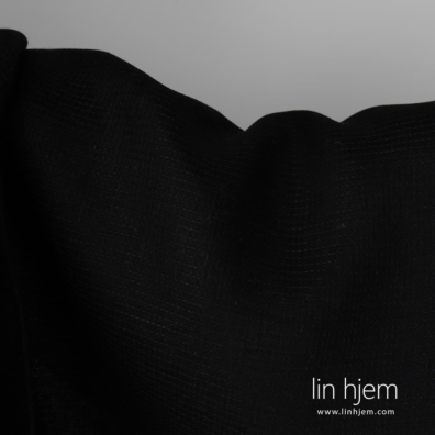 Linstoff svart i "vaffel" mønster