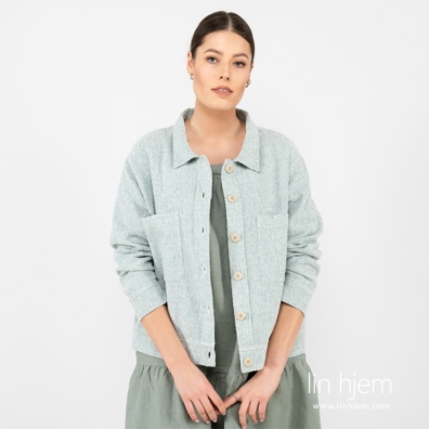 MANU grønnaktig linjakke