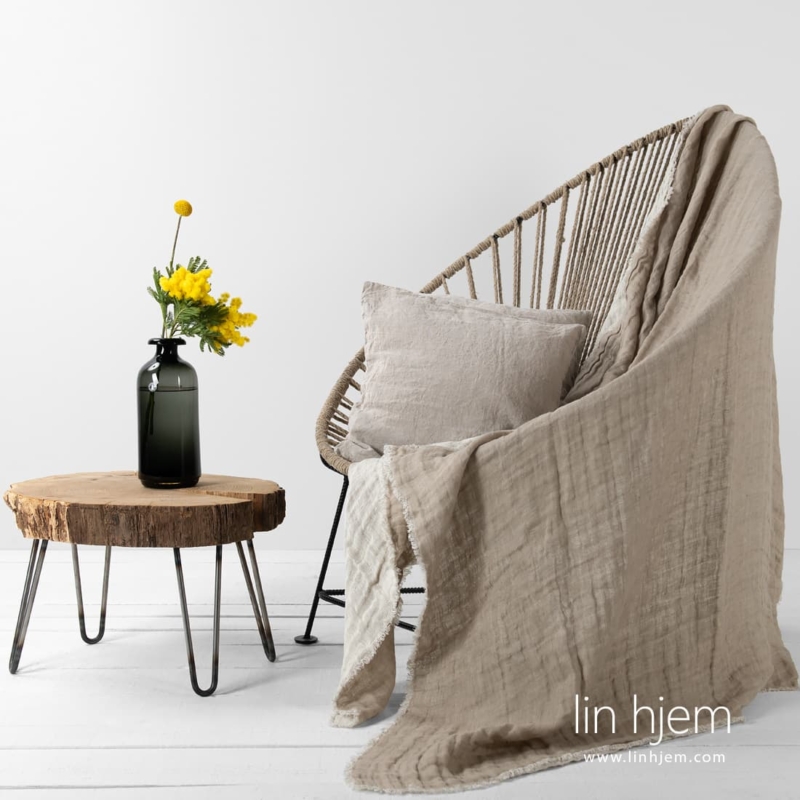 FARGO lin pledd beige