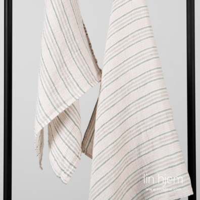 DOVERI lin vaffel håndkle rosa