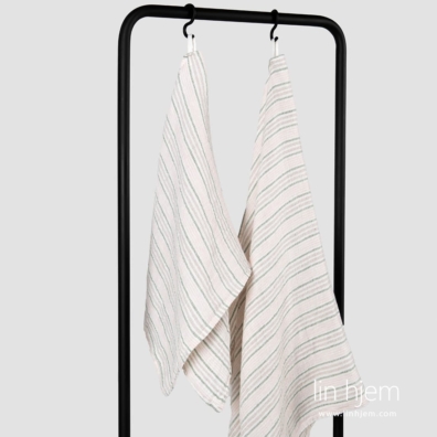 DOVERI lin håndkle rosa med løkke