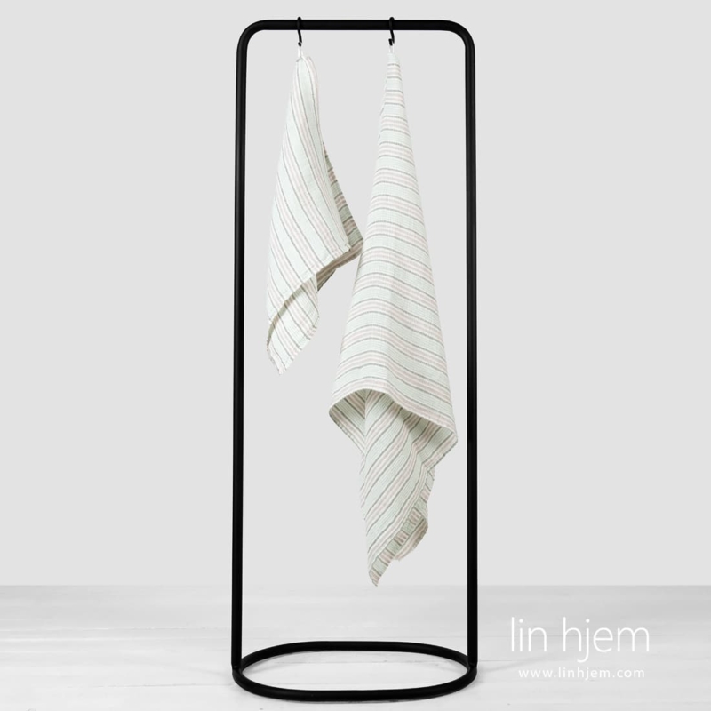 DOVERI lin h&aring;ndkle gr&oslash;nnaktig