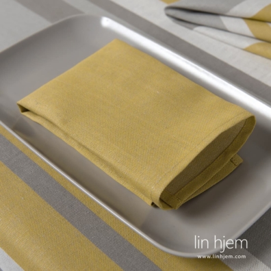 MIMOSA gul lin-bomull serviett