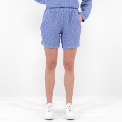 ALFI blå halvlin shorts med lommer
