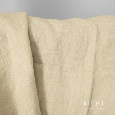Linstoff lys grågrønn vasket egner seg til å sy klær og hjemmetekstiler