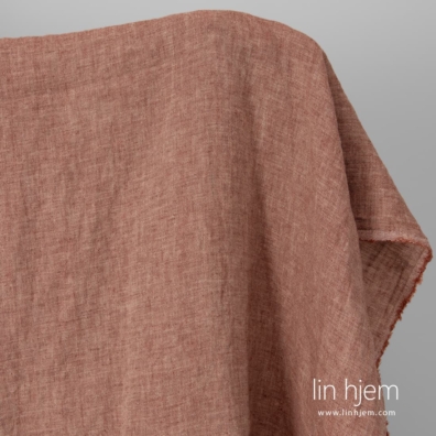 Linstoff beige-brunt vasket egner seg til å sy klær og hjemmetekstiler