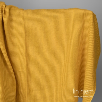 Linstoff gulstripet vasket