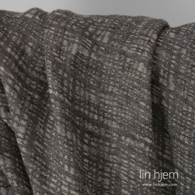 Linstoff jacquard grå vasket egner seg til å sy klær og hjemmetekstiler