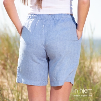 DOLFI blå linshorts med lommer
