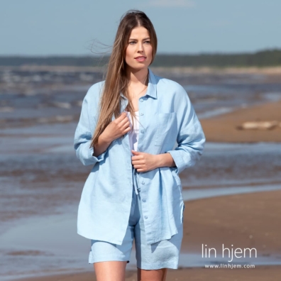 DOLFI lyseblå bluse