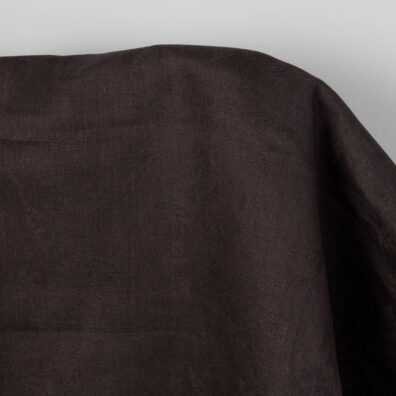 Linstoff blomstert i brun farge, jacquard