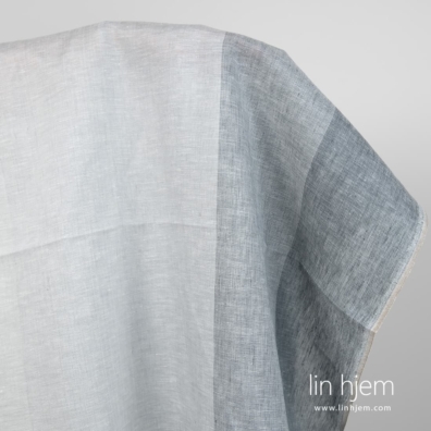 Linstoff grå melange 145cm bredt for å sy klær, hjemmetekstiler