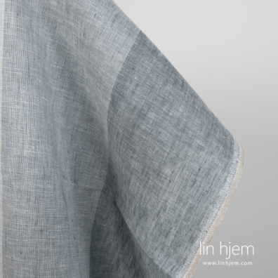 Linstoff hvitt-grått melange