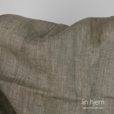 Linstoff grågrønt melange for å sy klær, hjemmetekstiler