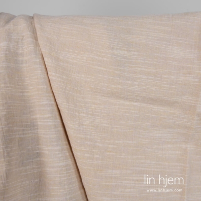 Lin-bomullsstoff gulrosa vasket for å sy klær, hjemmetekstiler