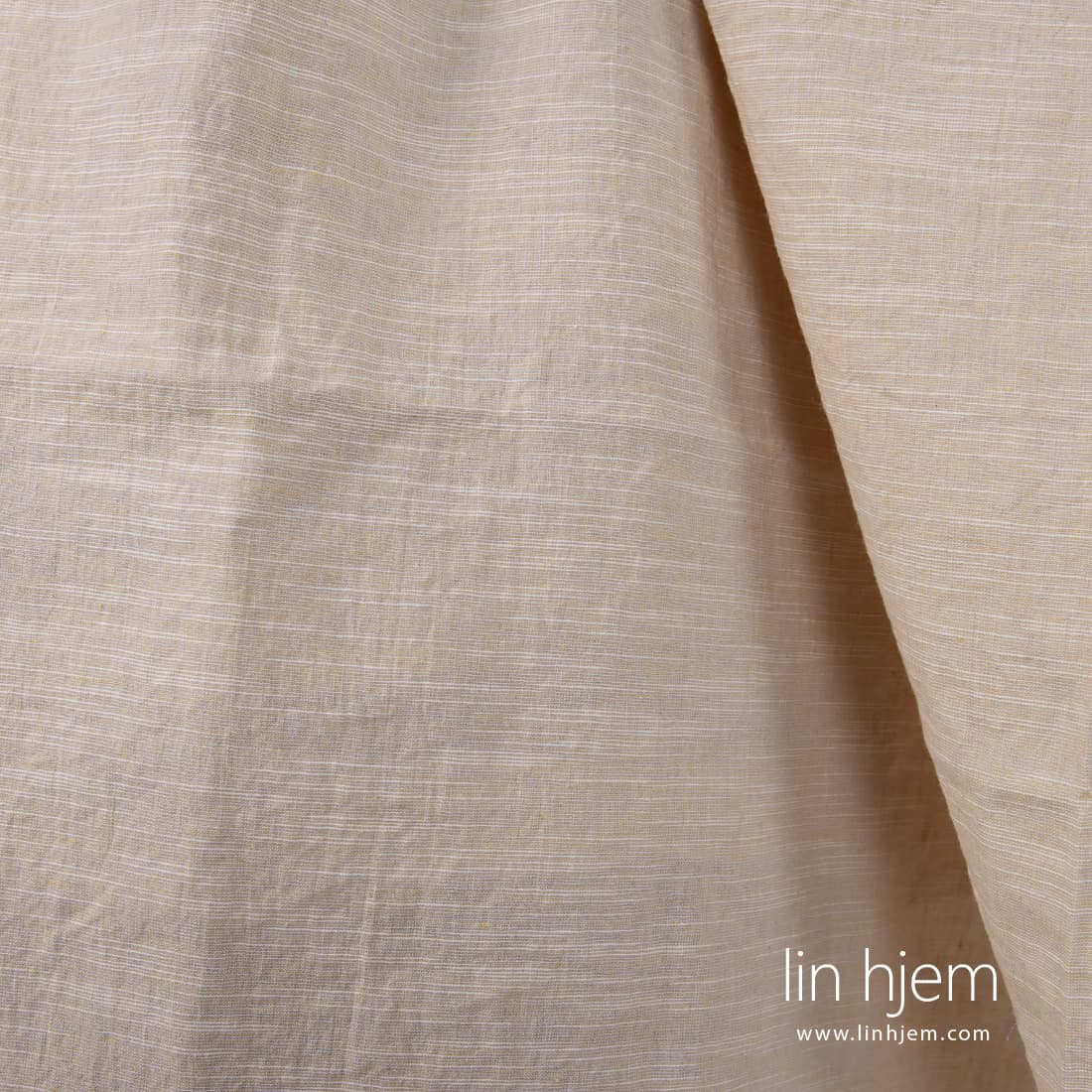 Lin-bomullsstoff gulrosa vasket, mykt, skånsomt