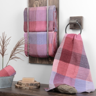 BINGO lin håndkle lilla