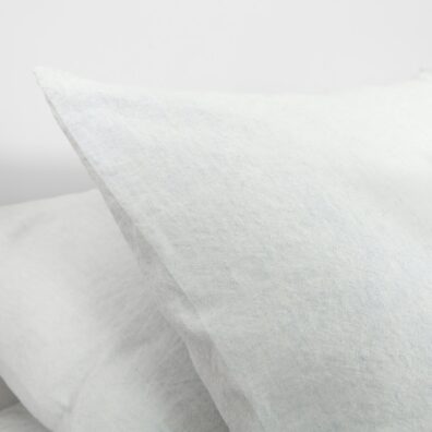 ALEGRO blåaktig hvitt halvlin sengesett spesielt vasket, mykt, skånsomt