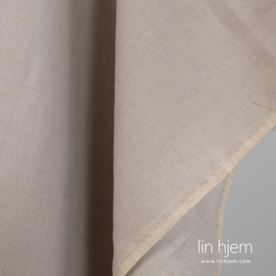 Linstoff brungrå melange for å sy klær, hjemmetekstiler