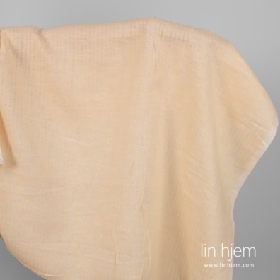 Linstoff gulaktig med gjennomsiktige striper