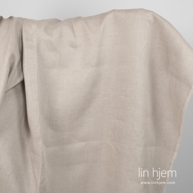 Linstoff naturlig farget med kypermønster