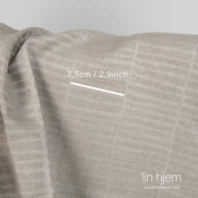 Halvlinstoff gråmønstret dobbeltsidig for å sy klær, hjemmetekstiler