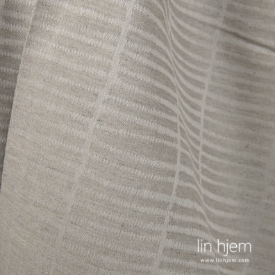 Halvlinstoff gråmønstret dobbeltsidig, 155cm bredt