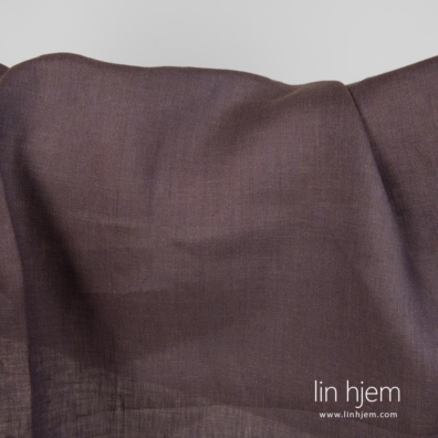 Linstoff brun lilla lett for å sy klær, hjemmetekstiler