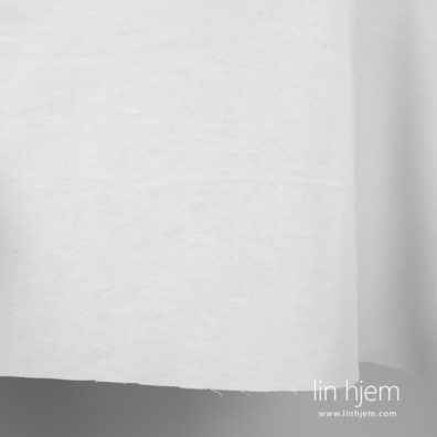 Hvitt halvlinstoff med kypermønster for å sy klær, hjemmetekstiler