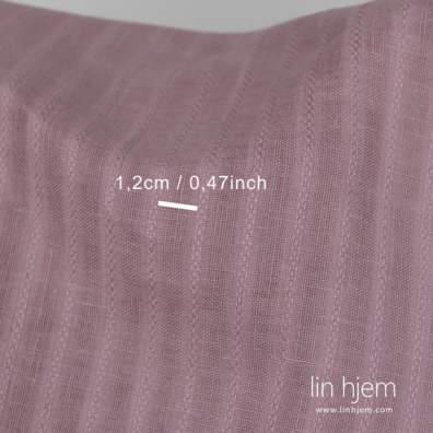 Syrin linstoff med mønstrede striper, 150cm bredt