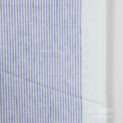 Håndkle linstoff med blå striper, 50cm bredt