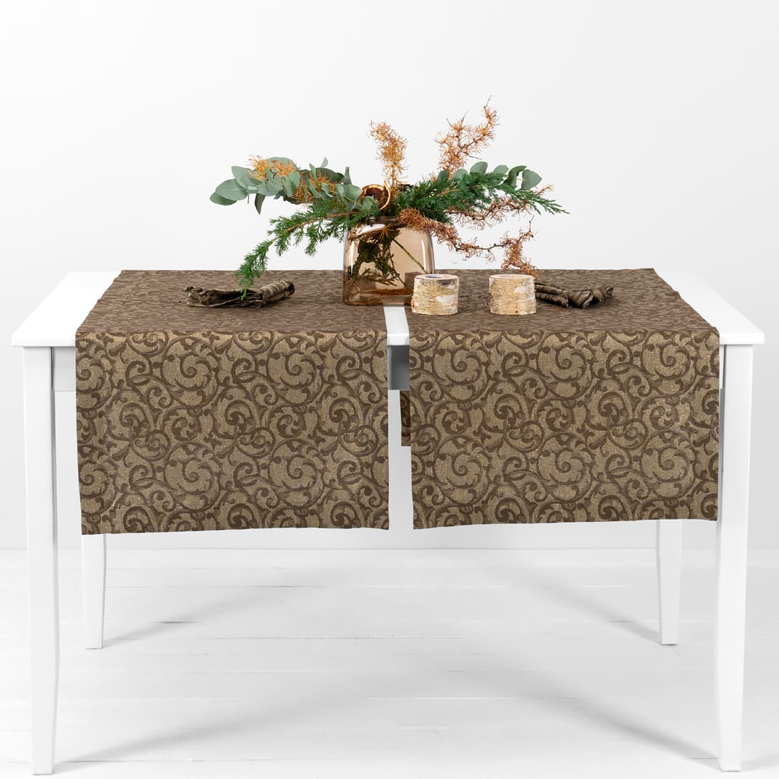 ATLANTA brun lin bordløper