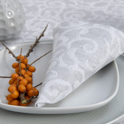 ATLANTA lys grå lin serviett