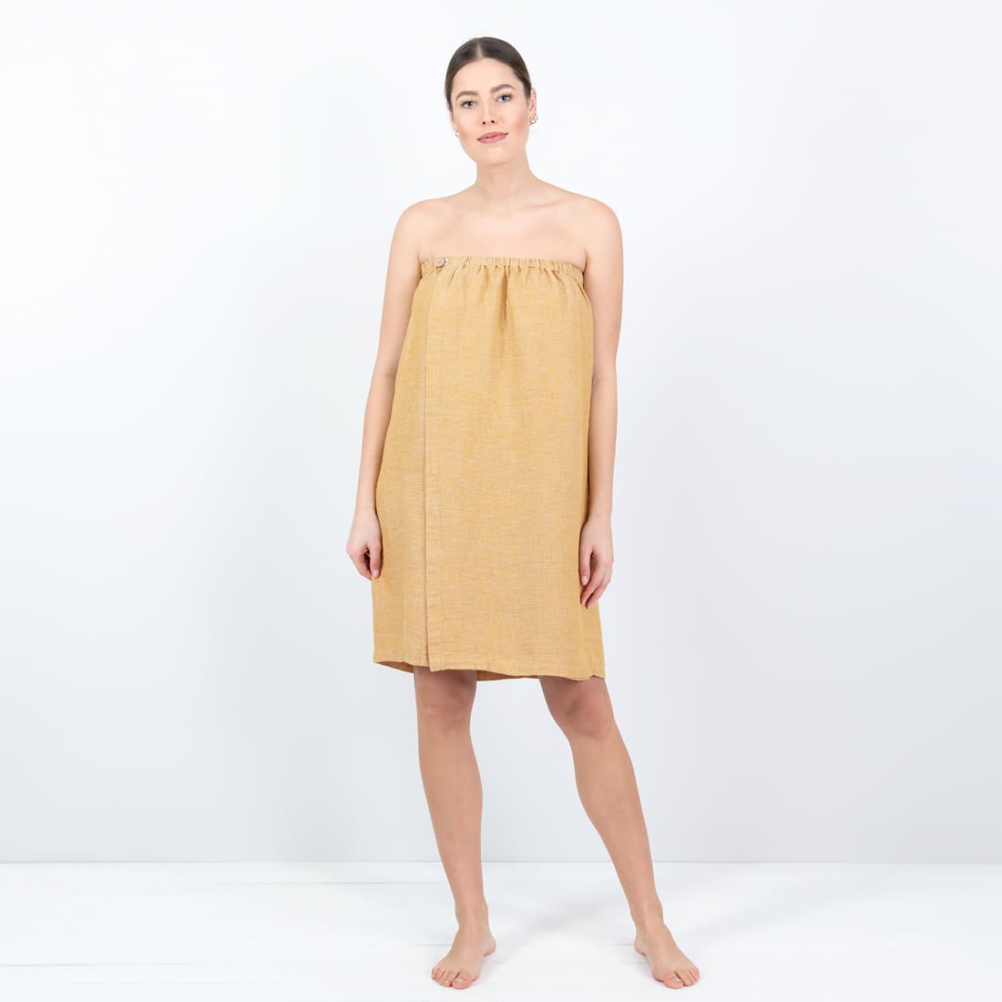 PURO wrap håndkle gulmelert