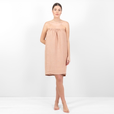 PURO wrap håndkle brunmelert