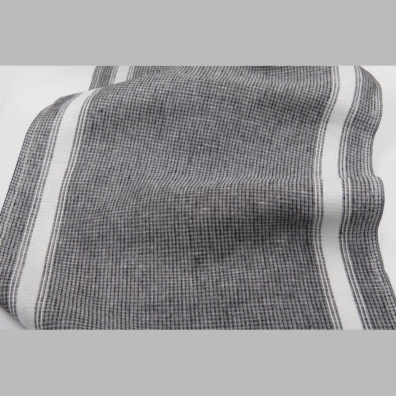 Håndkle linstoff svart-hvitt "vaffel"