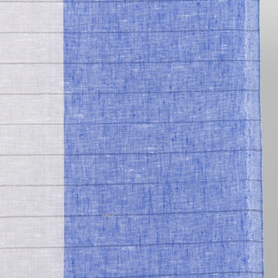 Håndkle linstoff grå-blå melert med striper