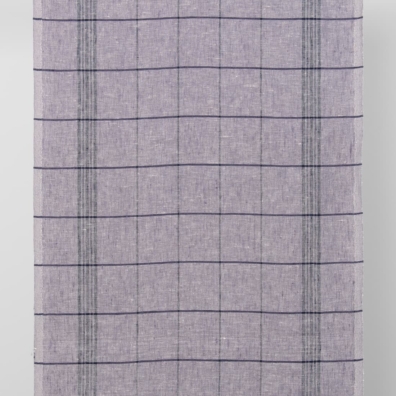 Håndkle linstoff lilla rutete