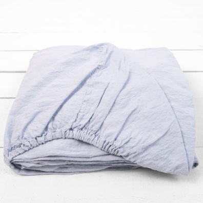 DOVI lin stretchlaken lyseblått