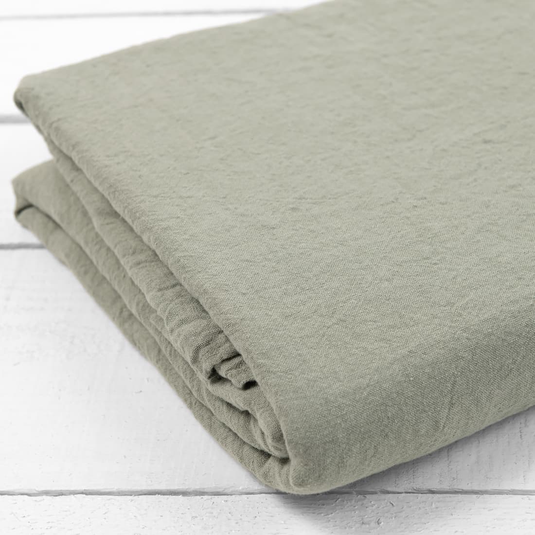 Lin laken gammel grønn spesielt vasket, mykt, skånsomt