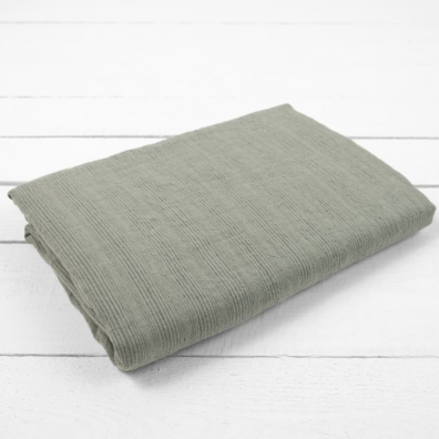 DOVI lin laken grønnaktig stripete